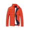 Mens Casual Jacket / All Season Solid Jacket-Orange-M-JadeMoghul Inc.