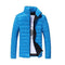 Mens Casual Jacket / All Season Solid Jacket-Sky blue-M-JadeMoghul Inc.