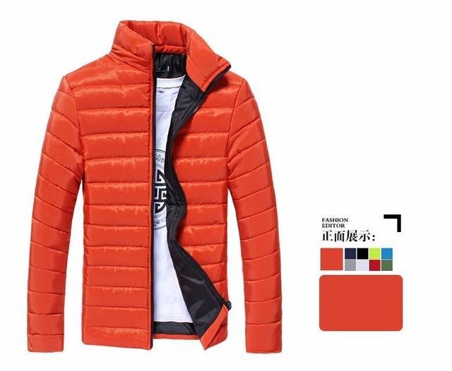 Mens Casual Jacket For All Seasons-Orange-M-JadeMoghul Inc.