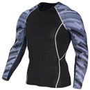 Mens Compression 3D Wolf Jersey / Long Sleeve Fitness Men Shirt-TC122-Asian S-JadeMoghul Inc.