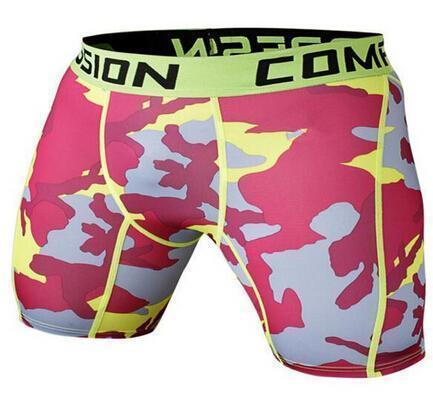 Mens Compression Shorts 2016 Summer Camouflage Bermuda Shorts Fitness Men Cossfit Bodybuilding Tights Camo Shorts-KD15-S-JadeMoghul Inc.