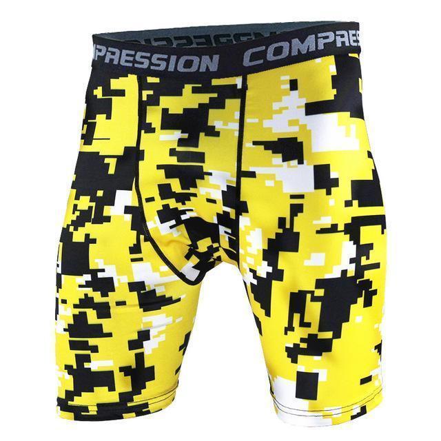 Mens Compression Shorts 2016 Summer Camouflage Bermuda Shorts Fitness Men Cossfit Bodybuilding Tights Camo Shorts-KD28-S-JadeMoghul Inc.
