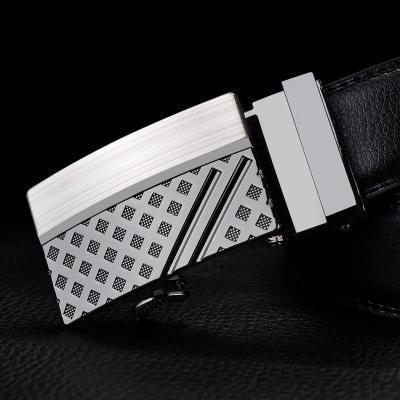 Mens Designer Belt / Real Leather Automatic Buckle Male Belt-Belt 10-110cm-JadeMoghul Inc.