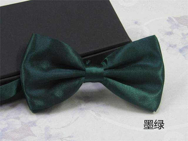 Men's Fashion Silk BowTie-dark green-JadeMoghul Inc.
