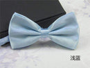 Men's Fashion Silk BowTie-light blue-JadeMoghul Inc.