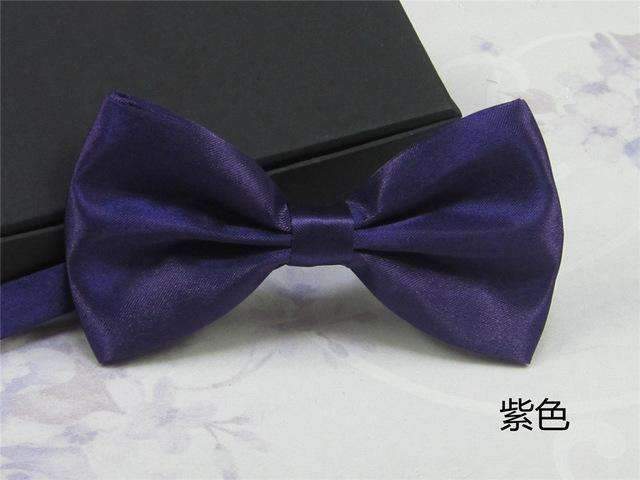 Men's Fashion Silk BowTie-purple-JadeMoghul Inc.
