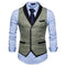 Men's Formal Business Suit Vest - Fashion Slim Fit Single Breasted Men Vest-Gray-S-JadeMoghul Inc.