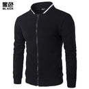 Men's Hoodie - Casual Zipper Jacket - High-Quality Sweatshirt White 3D Plaid Tracksuit-Black-S-JadeMoghul Inc.