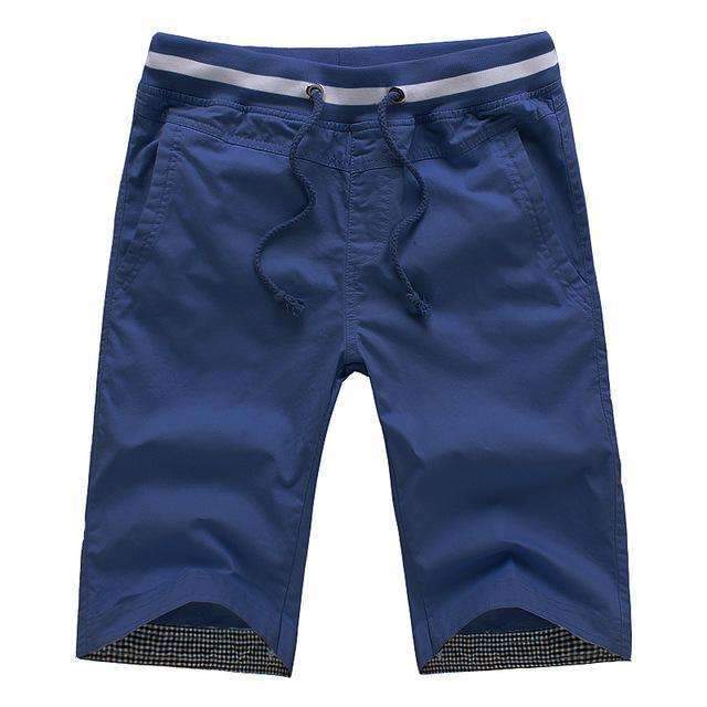Men's Knee-length Shorts-dark blue-M-JadeMoghul Inc.