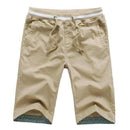 Men's Knee-length Shorts-khaki-M-JadeMoghul Inc.
