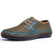 Men's Leather Loafers-5588 green-6.5-JadeMoghul Inc.