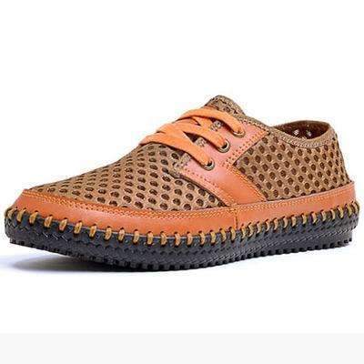 Men's Leather Loafers-5588 orange-6.5-JadeMoghul Inc.