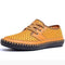 Men's Leather Loafers-5588 yellow-6.5-JadeMoghul Inc.