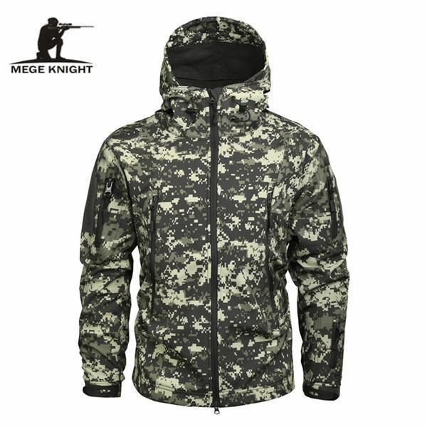 Men's Military Camouflage Fleece Jacket Army Tactical Clothing - Camouflage Windbreakers-ACU-XS-JadeMoghul Inc.