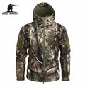 Men's Military Camouflage Fleece Jacket Army Tactical Clothing - Camouflage Windbreakers-BIO-XS-JadeMoghul Inc.