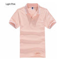 Men's Polo Shirt For Men Designer Polos Men Cotton Short Sleeve shirt Clothes jerseys-light pink-S-JadeMoghul Inc.