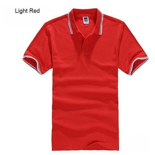 Men's Polo Shirt For Men Designer Polos Men Cotton Short Sleeve shirt Clothes jerseys-light red-S-JadeMoghul Inc.
