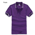 Men's Polo Shirt For Men Designer Polos Men Cotton Short Sleeve shirt Clothes jerseys-purple-S-JadeMoghul Inc.