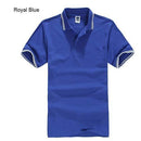 Men's Polo Shirt For Men Designer Polos Men Cotton Short Sleeve shirt Clothes jerseys-royal blue-S-JadeMoghul Inc.