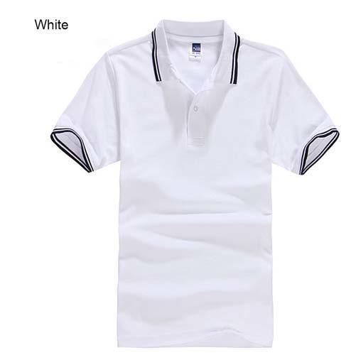 Men's Polo Shirt For Men Designer Polos Men Cotton Short Sleeve shirt Clothes jerseys-white-S-JadeMoghul Inc.