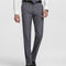 Men's Slim Fit Flat-Front Formal Trousers - Thin Office Dress Pants-X30-8 Light Grey-28-JadeMoghul Inc.