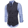 Men's Suit Vest - Sleeveless Waistcoat - Slim Fit Classic Vest-Deep Gray-M-JadeMoghul Inc.