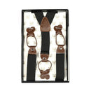 Men's suspenders casual Fashion braces High quality leather suspenders Adjustable 6 clip Belt Strap 11 COLOR Father'day-AG39-JadeMoghul Inc.