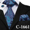 Mens Tie Blue Stripe Silk Jacquard Necktie Hanky Cufflink Set Business Wedding Party Ties For Men Men's Gift C-703-C-1661-JadeMoghul Inc.