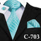 Mens Tie Blue Stripe Silk Jacquard Necktie Hanky Cufflink Set Business Wedding Party Ties For Men Men's Gift C-703-C-703-JadeMoghul Inc.