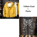 Mens Tracksuit 2019 2 Piece Autumn Men Camouflage Sports Pants Off White Hoodie Jacket Coat Big Size 5XL 6XL 7XL 8XL 9XL Clothes AExp