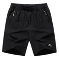 Mens Zip Pocket Shorts Loose Elastic Waist Summer Beach Boardshorts Gasp Casual Shorts Men Big Plus Size 6XL 7XL 8XL 9XL 10XL-Black Green Brand-XL-JadeMoghul Inc.