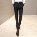 Men'sDress Trousers / Slim Fit Formal Pants-Black-28-JadeMoghul Inc.