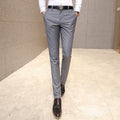 Men'sDress Trousers / Slim Fit Formal Pants-Gray-28-JadeMoghul Inc.