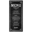 Menu Card with Chalkboard Print Design Daiquiri Green (Pack of 1)-Reception Stationery-Lavender-JadeMoghul Inc.