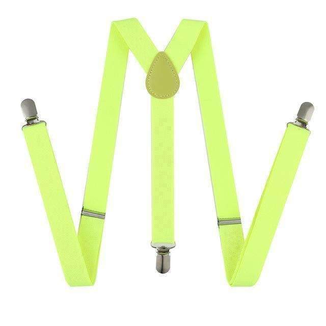Men/WomenElastic Suspenders-Fluorescent Yellow-JadeMoghul Inc.
