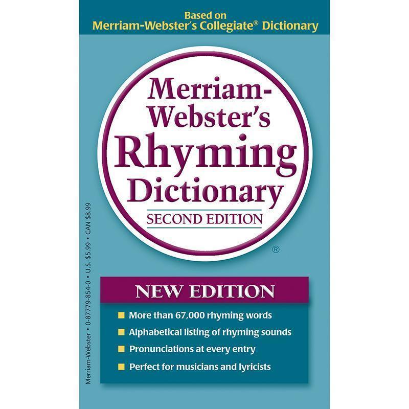 MERRIAM WEBSTER RHYMING DICTIONARY-Learning Materials-JadeMoghul Inc.