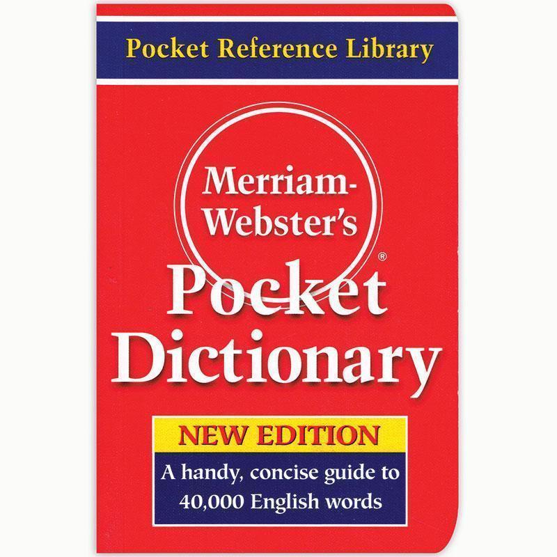 MERRIAM WEBSTERS POCKET DICTIONARY-Learning Materials-JadeMoghul Inc.