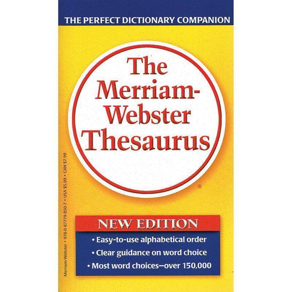 MERRIAM WEBSTERS THESAURUS PAPERBCK-Learning Materials-JadeMoghul Inc.