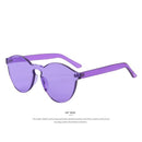 MERRY'S Fashion Women Cat Eye Shades Luxury Sun glasses Integrated Eyewear Candy Color UV400-C05 Purple-JadeMoghul Inc.