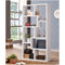 Mesmerizing Multiple Cubed Rectangular Bookcase, White-Book Cases-WHITE-PAPER VENEER-JadeMoghul Inc.