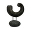 Mesmerizing Tanduk Domba decor - Benzara-Decorative Objects and Figurines-Black-Polyresin-Matte-JadeMoghul Inc.