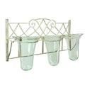 Metal Candleholder,White & Clear-Candleholders-White & Clear-Metal-JadeMoghul Inc.