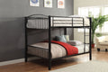 Metal Full/Full Bunk Bed, Black