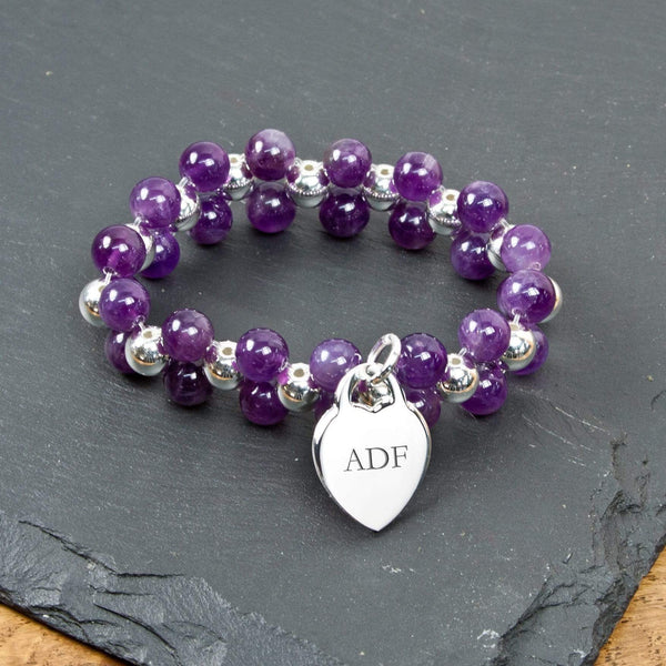 Metal Gifts & Accessories Cheap Personalized Gifts Amethyst Harmony Bracelet Treat Gifts