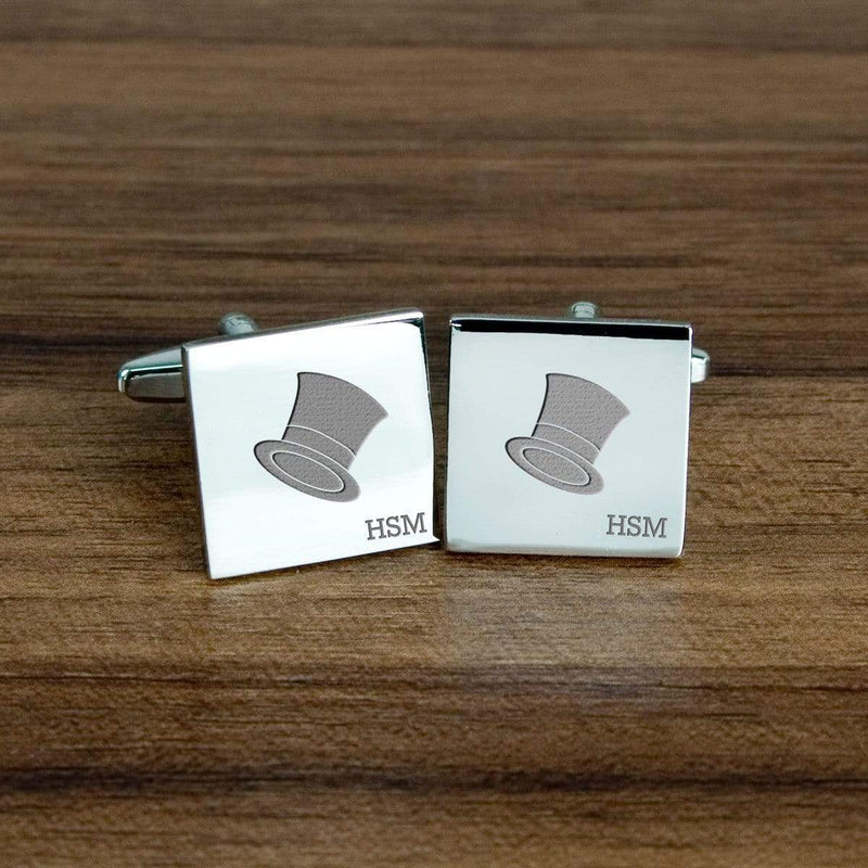 Metal Gifts & Accessories Cufflinks For Men Top Hat Cufflinks Treat Gifts