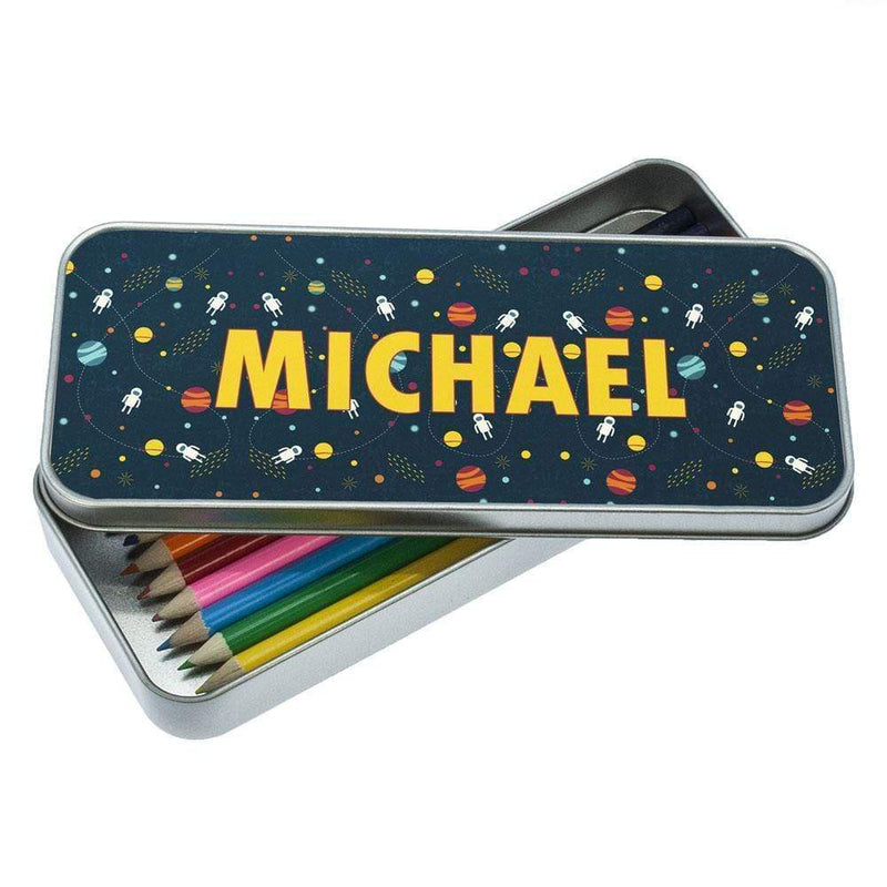 Metal Gifts & Accessories Cute Pencil Cases Planets and Space Themed Pencil Case Treat Gifts