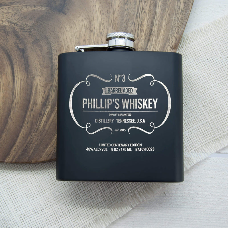 Metal Gifts & Accessories Personalised Family Gifts  Whiskey Vintage Hip Flask Treat Gifts