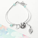 Metal Gifts & Accessories Personalised Forget Me Not Friendship Bracelet With Blue Topaz Stones Treat Gifts
