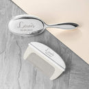 Metal Gifts & Accessories Personalised Gifts For Kids - Classic Silver Plated Baby Brush And Comb Set Treat Gifts