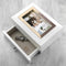 Metal Gifts & Accessories Personalised Gifts White and Rose Gold Photo Jewelry Chest Treat Gifts